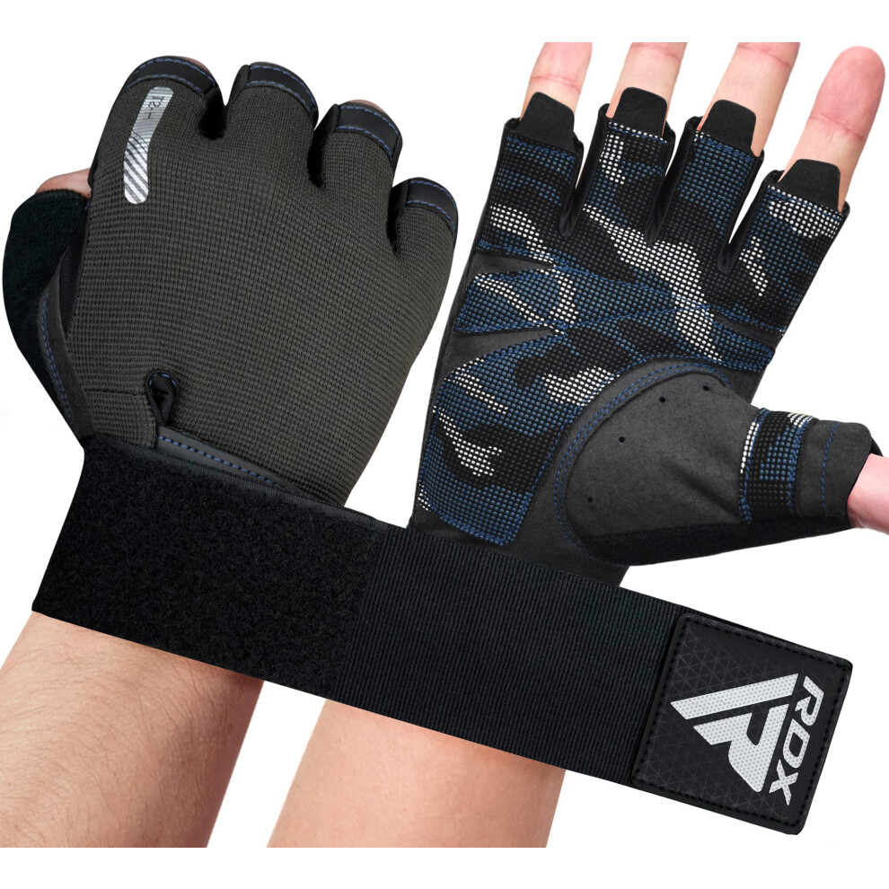 Photos - Other Trainers RDX Weight Lifting Gloves, Additional Stretchable Long Wrist Support, Full Palm Grip, Men Women Fitness HIIT Workout, Bodybuildi 