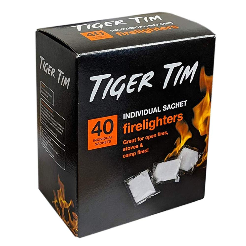 Photos - Other Hand Tools Tiger Tim Stove Fire Lighters In A Box, 40 In A Tub 