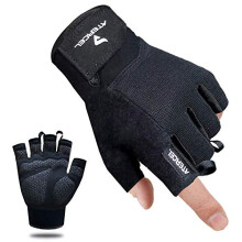 Weight Lifting Gloves, Gym Gloves for Crossfit, Workout, Exercise Cycling, Training, Breathable & Snug fit, for Men & Women(Black, XL)