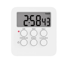 Magnetic Kitchen Digital Timer Clock Alarm with Mute/Loud Alarm Switch,3 in 1 Multifunctional 24H Count UP/Down Timer,Large LCD Display Memory