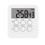 Magnetic Kitchen Digital Timer Clock Alarm with Mute/Loud Alarm Switch,3 in 1 Multifunctional 24H Count UP/Down Timer,Large LCD Display Memory 1