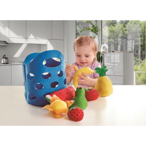 Hape - Huopajäljitelmäpelikeittiösarja - Hedelmäkori lapsille 1