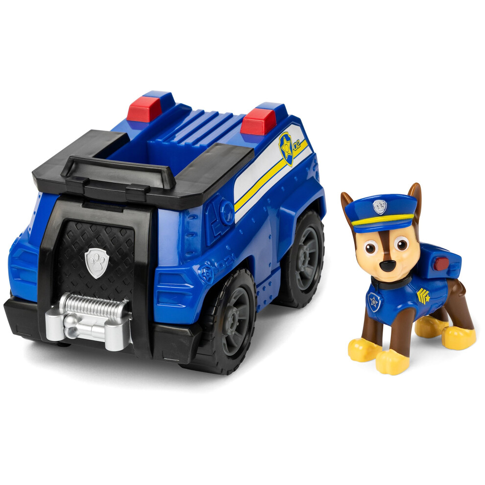 Paw Patrol, Chase's Patrol Cruiser Vehicle with Collectible Figure, for Kids Aged 3 Years and Over