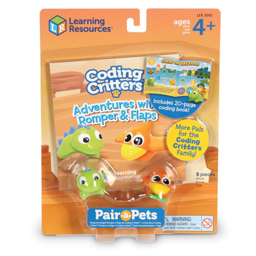 Learning Resources Learning Resources Coding Critters Dinos Romper & Flaps, Bildschirmfreies Kinder-Coding-Spielzeug 2