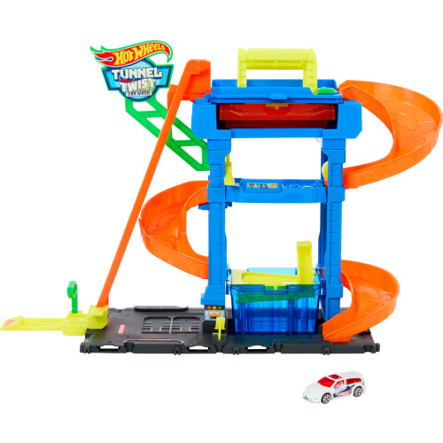 Hot Wheels TUNL TWIST CAR WASH 18PC
