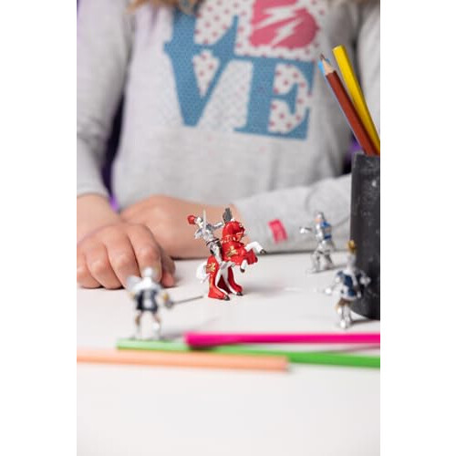 Papo Mini Figura Tubo, Cavalieri - 12 Pezzi 1