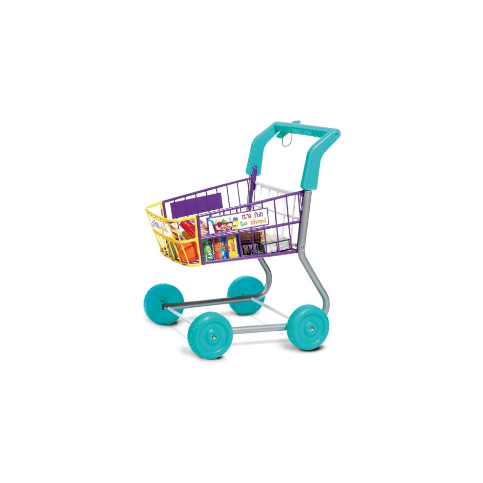 Shopping Trolley - Colourful Toy Shopping Trolley for Children Aged 3 Plus - Equipped with Everything Needed for an Exciting Shopping Trip