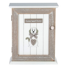 Key Box Wall Mounted Key Cabinet, Wooden Key Holder, Car Key Hanger for Wall, Cute Decorative Key Storage, Dog Themed Room Decor Home Accesories and