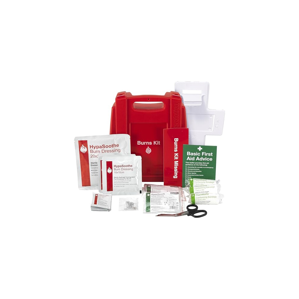 Safety First Aid Group Evolution Plus Hypasoothe Burns Kit, Medium - K574ev, Wall-Mountable First Aid For Minor Burns