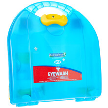 Eye Wash First Aid Kit with Two Sterile 500ml Saline Bottles for The Workplace