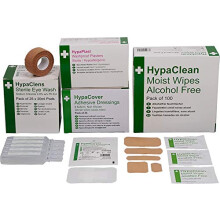 Essentials Pack - Eye Wash, Plasters, Wipes, Dressings and Tape (251 Pieces)