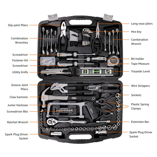 Amazon 173-Piece General Household Hand Tool Set 1