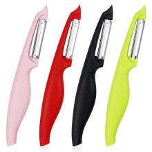 4Pcs Peeler Potato Peelers Swivel Fruit Vegetable Peeler for Kitchen Good Grip Stainless Steel Apple Peeler with Non-Slip Handle for Fruits Vegetables