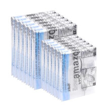 Roll-Up Travel Storage Bags, Zipper, 12 Count, 2 Pack of 6 (Small, Medium), Transparent
