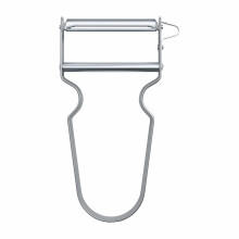 REX Peeler, Vegetable Peeler, Aluminium Handle, Stainless Steel Blade, Extra Sharp Straight Cut, Metal Colour 109 mm 6.0900