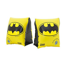 Kids' DC Super Heroes Inflatable Swimming Armbands, Batman, Wonder Woman, Superman, Black/Yellow, 2-6 Years