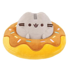 61573, Pusheen ina Chocolate Donut, 5in, Soft Toy, Multicolour