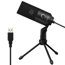 USB Microphone, Metal Condenser Recording Microphone for Laptop MAC or Windows Cardioid Studio Recording Vocals, Voice Overs,Streaming Broadcast and