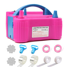 Electric Balloon Pump 600W, Portable Dual-Nozzle Inflator with Auto/Manual Modes, Safe UK Plug, Ideal for Party Arch & Wedding Decor
