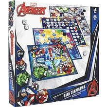 Cartamundi Marvel Games Compendium, Enjoy 35 Games Including Nine Men's Morris, Draughts, Ludo, Ladders Board Game, Great Gift For Ages 5+, Multicolor