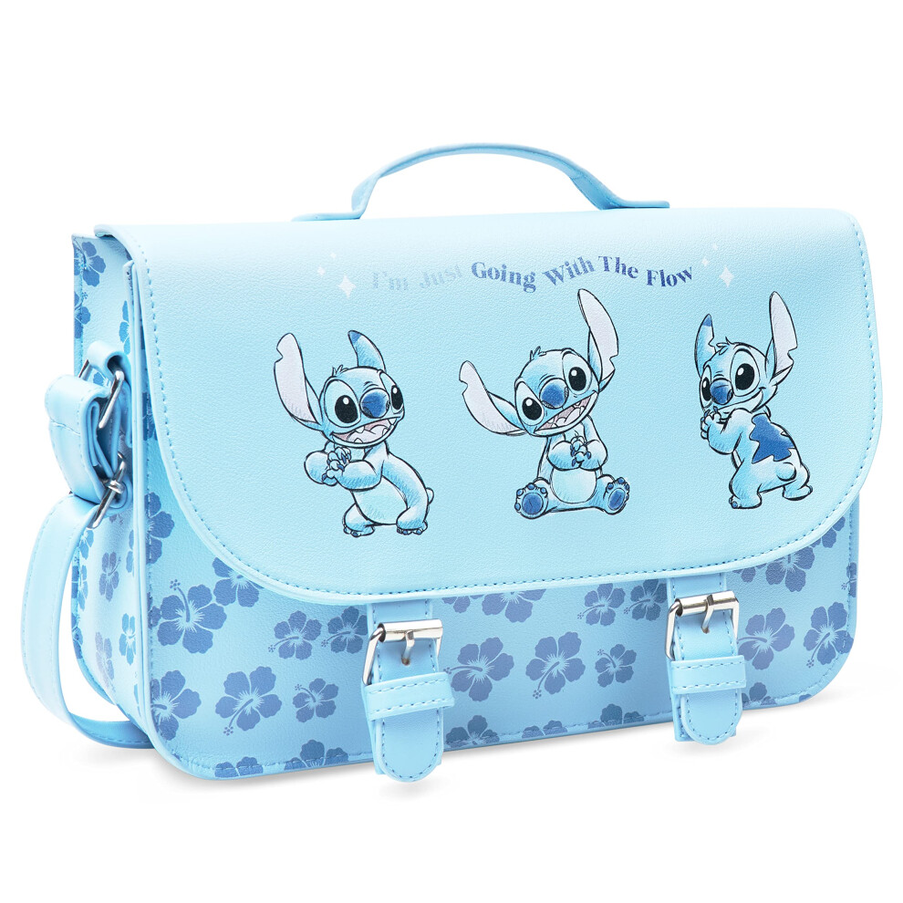 Stitch Bag for Girls, Lilo and Stitch Cross Body Bag (Blue)