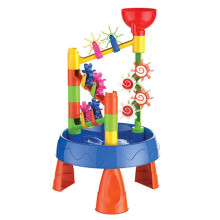 Sand and Water Play Table Summer Sandpit Table for Kids Childrens Play Table Beach Sensory Toy Set for Indoor and Outdoor Use 1 set 32 pieces
