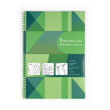 Debden Collins Colplan 2024 Diary A4 Weekly Notebook - Business Planner and Organiser - January to December 2024 Diary - Weekly - Green - 62-24