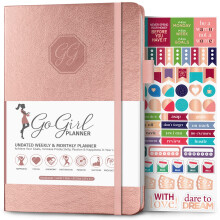 GoGirl Planer und Organizer fr Frauen  A5 Wochenplaner, Ziele, Tagebuch und Agenda zur Verbesserung von Zeitmanagement und Produktivitt (Rosgold)
