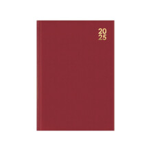 2025 Premium A5 Size Hard Cover Desk Diary Day A Page With Appointment Time Year Planner, Organizer With Ribbon Marker for Business, Office, Home,