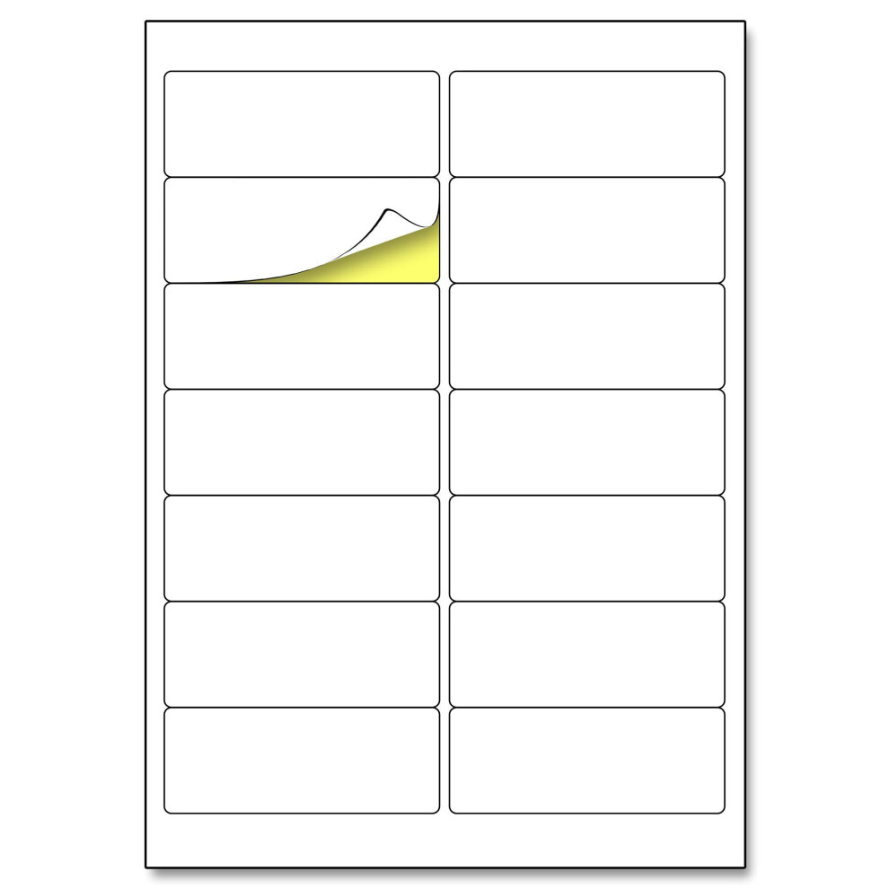Townstix White 14 Per Sheet, 25 Sheets, A4 Sticker Address Labels, Laser/Inkjet Printing - 99.1 X 38.1Mm