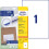 6119 Universal Labels 210 x 297 mm 25 Sheets White 1