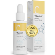 Vitamin C Firming Face Serum 30ml - 57% More Collagen Production 25% Reduction Age Spots in 3 Months - Facial Serum for Firm Glowing and Brightening