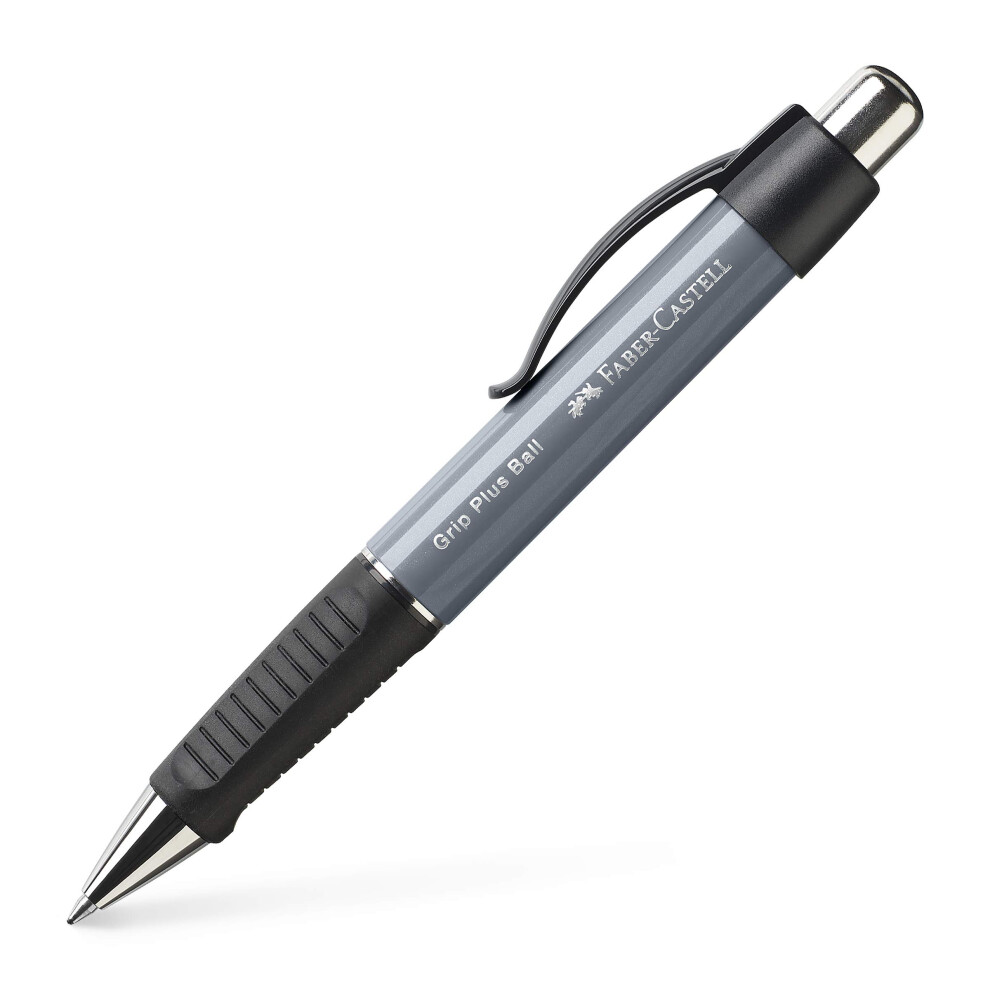 Faber-Castell Ballpoint Pen Grip Plus Ball M Stone Grey