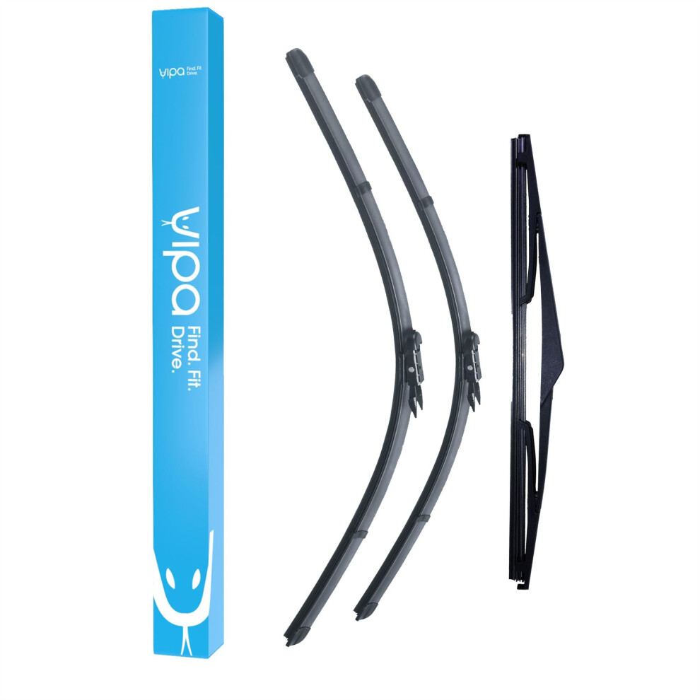 Vipa Wiper Blade Set Fits: Nissan Qashqai/Qashqai +2 Suv Feb 2007 To Dec 2013 5056162286177