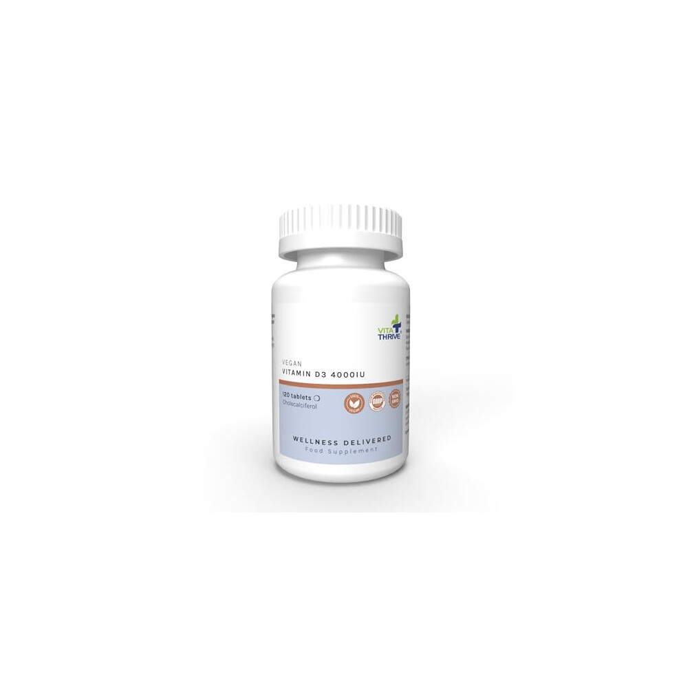 Vita Thrive Vitathrive Vegan Vitamin D3 400Iuâ 120 Tablets