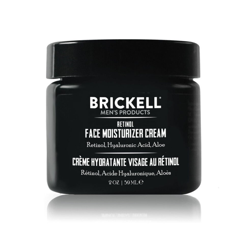 Brickell Men's Products Cream Brickell Men's Retinol Face Moisturizer For Men, Natural & Organic, Anti-Wrinkle Face Night With Retinol & Hyaluronic Acid To Reduce Fine