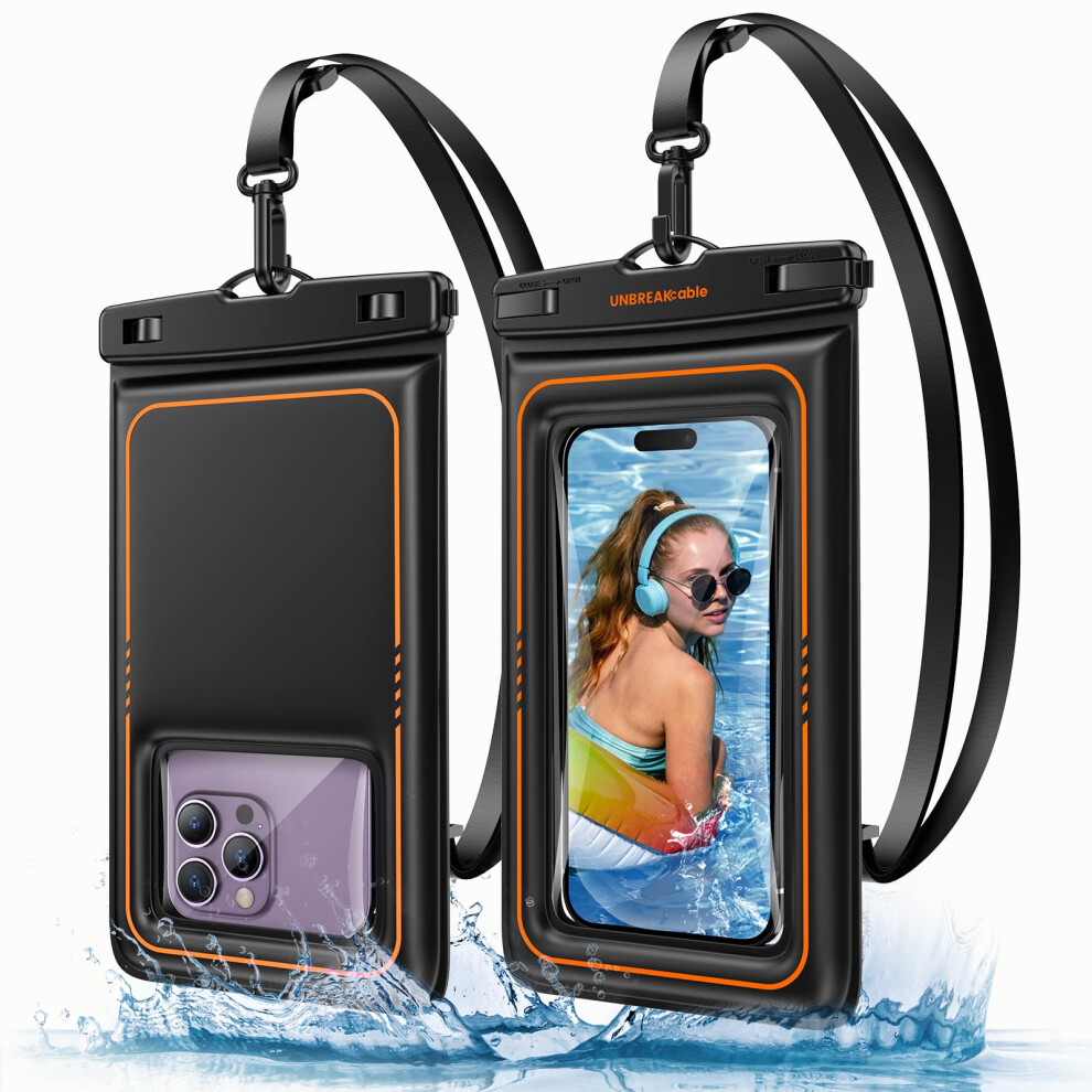 Floating Waterproof Phone Pouch 2 Pack - Ipx8 Waterproof Phone Case Dry Bag For Iphone 15 14 13 12 11 Pro Max Xr Xs Se 2022, Samsung S24 S23 S22 6973383076747