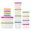 Lakeland 10 Stack a Boxes Food Storage Containers 1.2L – Colourful Lids Long-Lasting Nest When Empty 2