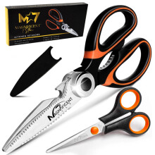 Magnificent Kitchen Scissor, Heavy Duty Scissors For Kitchen Use With Safety Cover & Extra Gift, Soft Grip & Multi-Functional Utility Scissors, Shears
