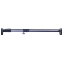 - Extendable Curtain Rod for Windows and Showers, Oval Head, Clothes Hanging Rod for Closets and Wardrobes, No Drilling, Tube Diameter: 25.4 mm, Grey,