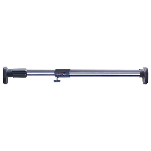 - Extendable Curtain Rod for Windows and Showers, Oval Head, Clothes Hanging Rod for Closets and Wardrobes, No Drilling, Tube Diameter: 25.4 mm, Grey,