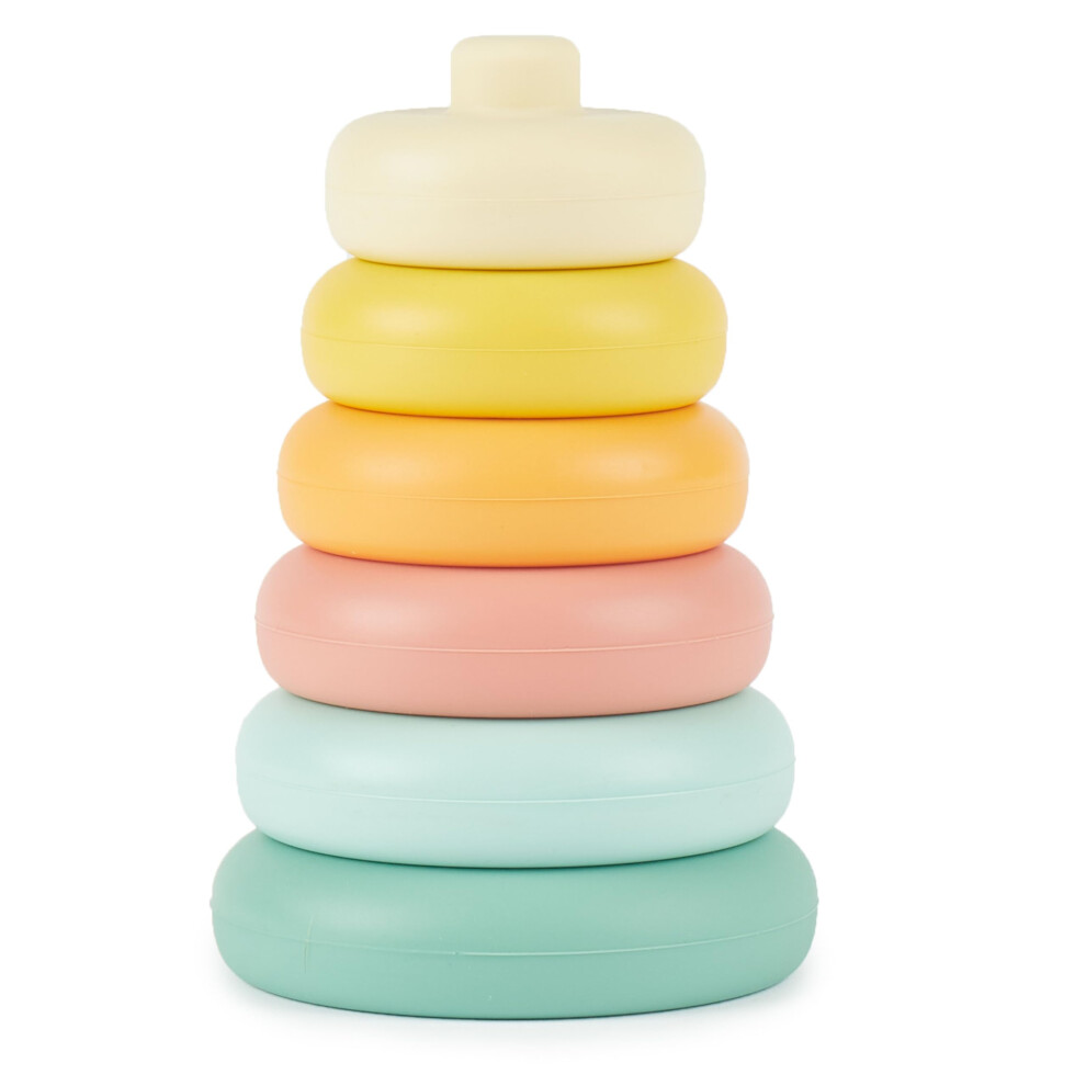Photos - Other Toys | Stacking Rings made of silicone | Stacking Toys | Baby donut play ring | baby ring | baby stacking rings | baby stacking t