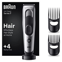 Hair Clipper Series 7, Featuring Lifetime-Sharp Blades, Men's Hair Clipper with 17 Length Settings, with 4 Styling Tools, 50-min runtime, Gifts for