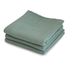 Muslin Cloth | 1x Set of 3 pack Muslin Cloths | Use: Mini Blanket & Other Nursery Needs | Material: 100% Organic Cotton | 58x60cm | Extra Soft for