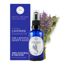 Lavender Pillow Spray for Sleep 50ml - Aids Sleeping & Anxiety for Adults & Children Sleep Pillow Mist Calming Herbal Home Spray Aromatherapy Organic