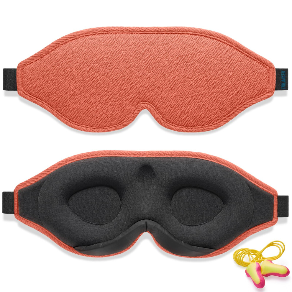 Trilancer Light 2024 Innovative Sleep Mask For Men And Women, 3D 100% Blocking Design, Comfortable Eye Mask, Blackout Blindfold For Sleeping, Nap,