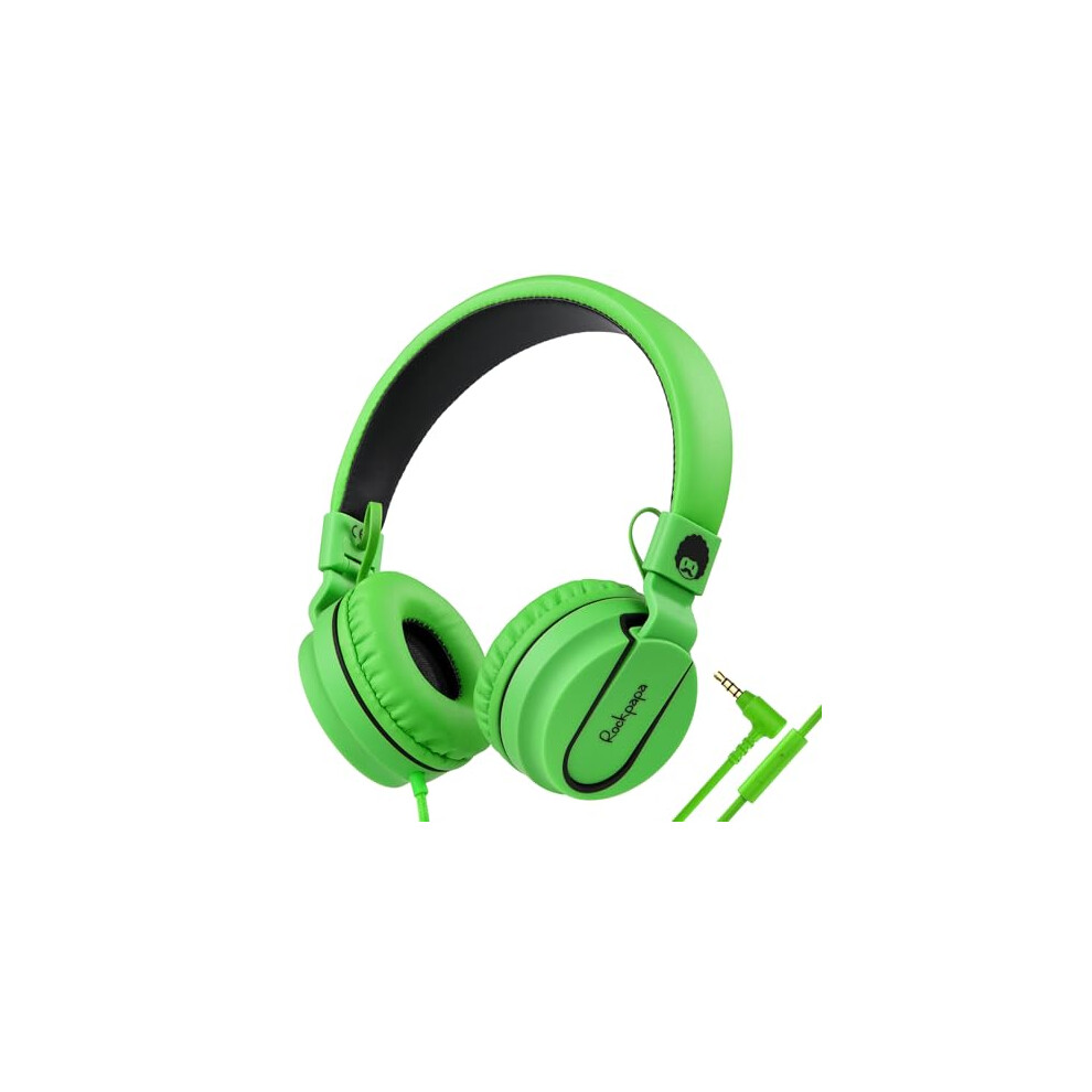 Kids Headphones, 952 Childrens Headphones, Wired Headphones With Microphone, Foldable, Stereo Sound, 3.5Mm Jack On-Ear Headphones For 738770514402