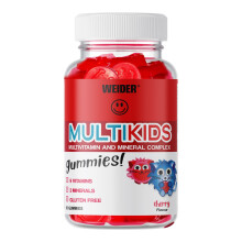 Multikids Gummies - Vitamins for Kids - no Added Sugar - Child Friendly Texture and dose of Vitamins (D, E, C, B6, B12) - 50 Gummies