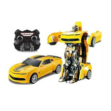 2.4Ghz Transformer Remote Control Car – Talking Auto Bot RC Drifting Car & Robot - Sound FX Lights – One Touch Transform - PL9131 Rechargeable