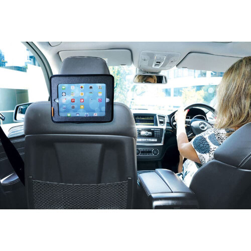 Reversible Car Back Seat Rear View Mirror - 2 in 1 Function - Tablet Holder & Safety Mirror - Grey 2